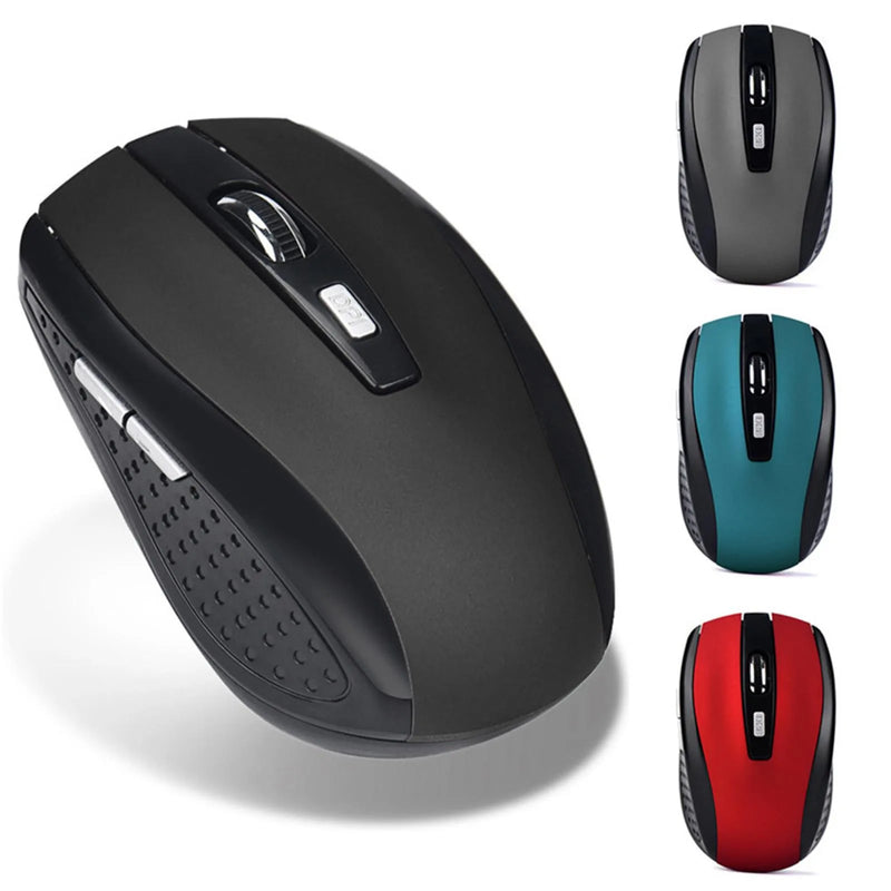 2.4ghz sem fio ratos com receptor usb gamer 6 chaves rato profissional ergonômico silencioso mouses de jogos para computador portátil