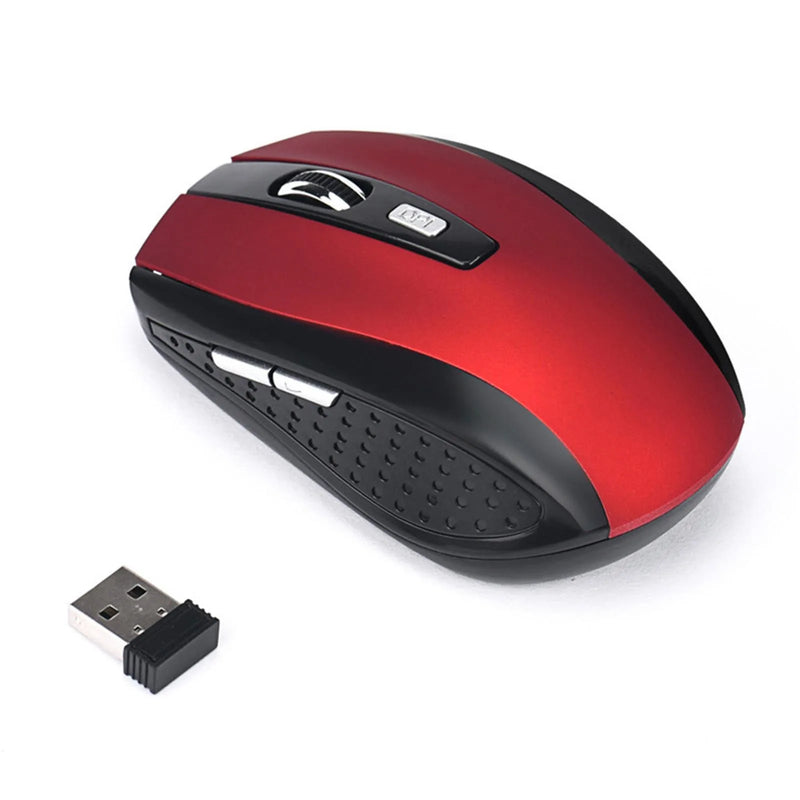 2.4ghz sem fio ratos com receptor usb gamer 6 chaves rato profissional ergonômico silencioso mouses de jogos para computador portátil